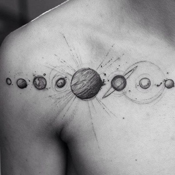 Planets Tattoo by Ricardo Da Maia