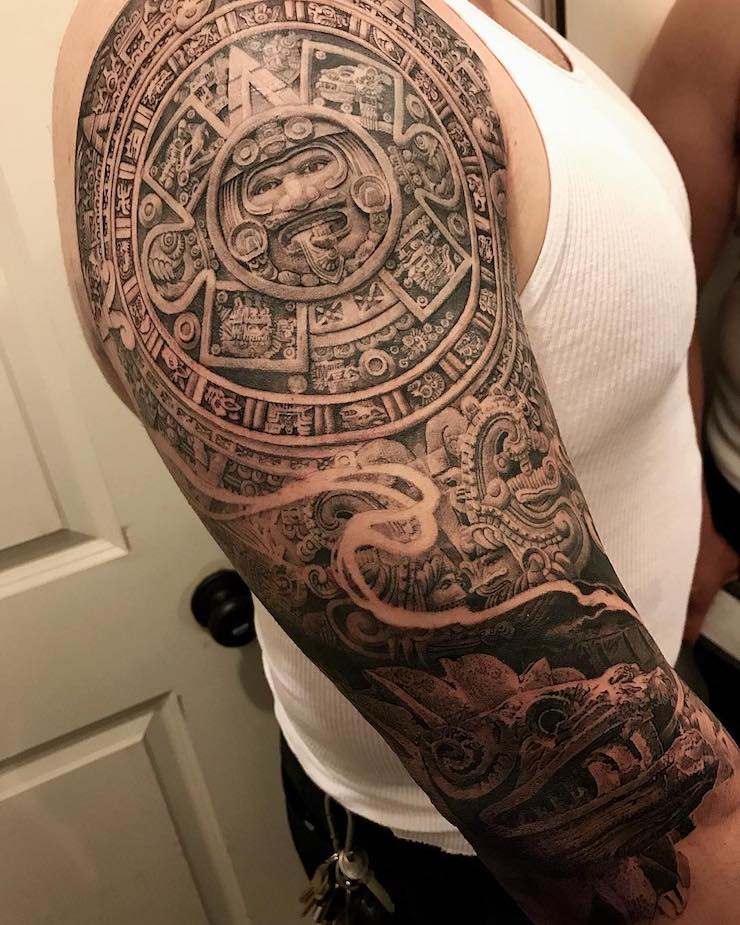 Aztec Tattoo 2 by Allan Rivera