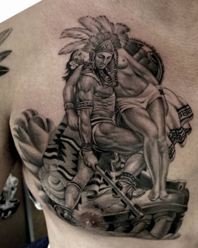 Aztec Tattoo 2 by Freddy Negrete