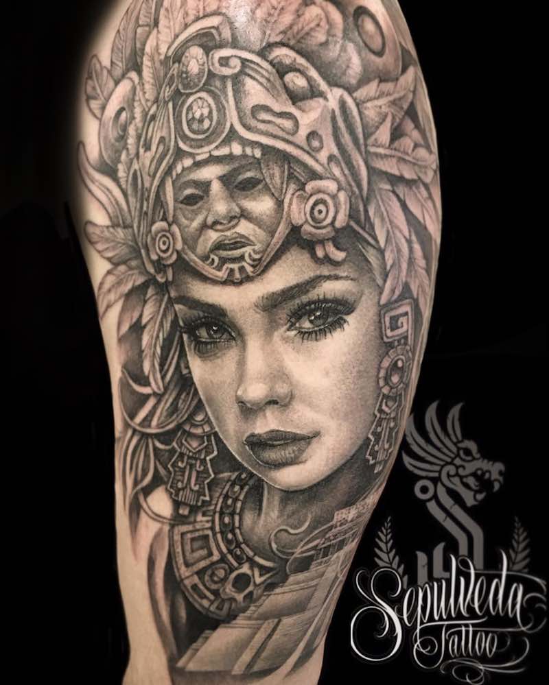 Aztec Tattoo 2 by Victor Sepulveda