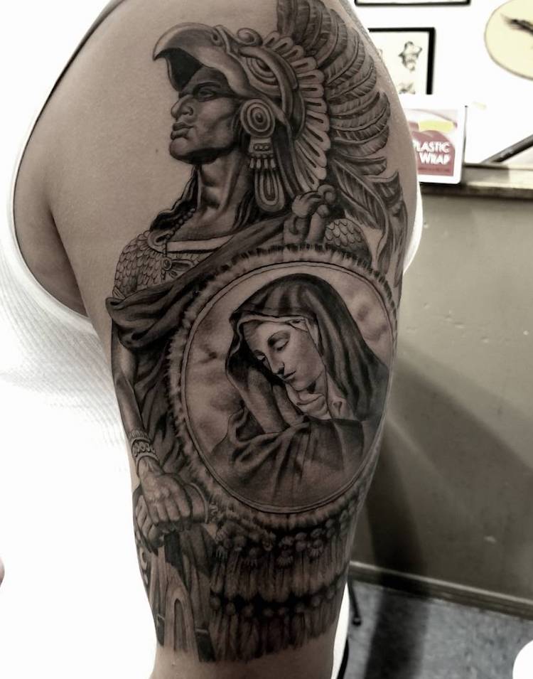 Aztec Tattoo 3 by Freddy Negrete