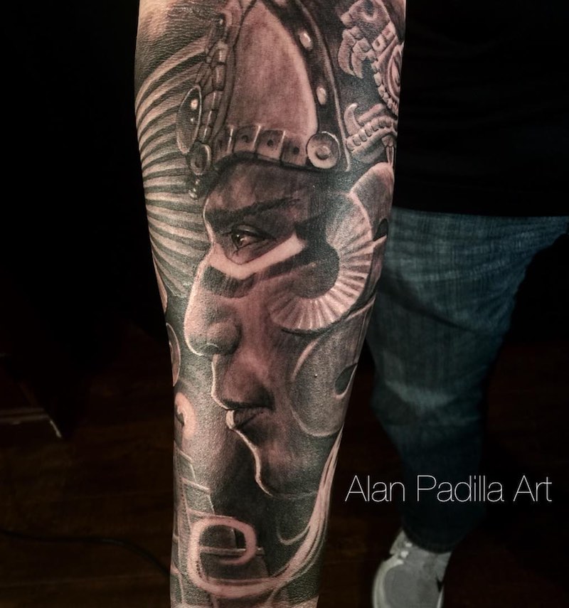 Aztec Tattoo by Alan Padilla
