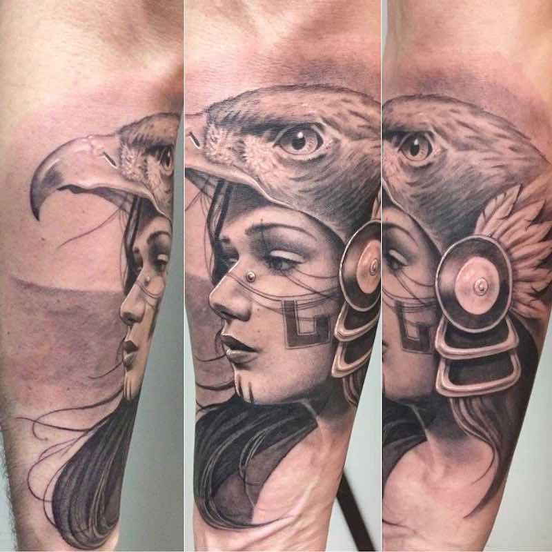 Aztec Tattoo by Chuy Espinoza-