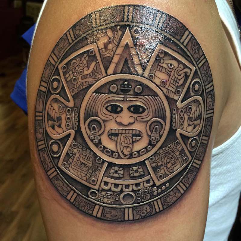 Aztec Tattoo by Fernando Felix