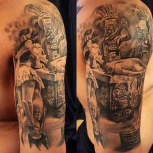 Aztec Tattoo by Gallo De Jalisco