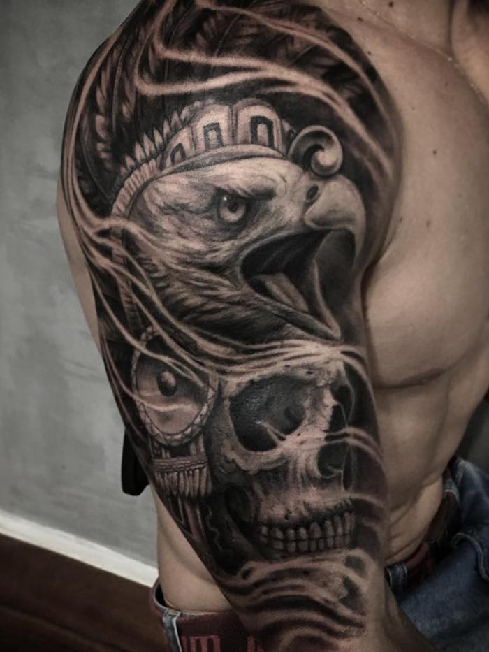 Aztec Tattoo by Ganso Galvao