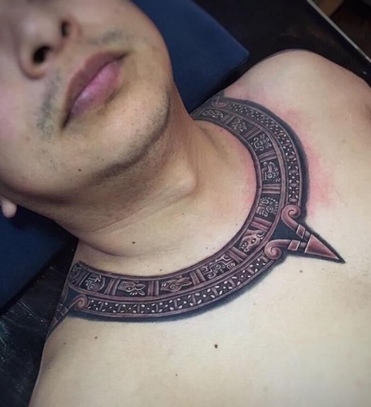 Aztec Tattoo by Goethe Collective
