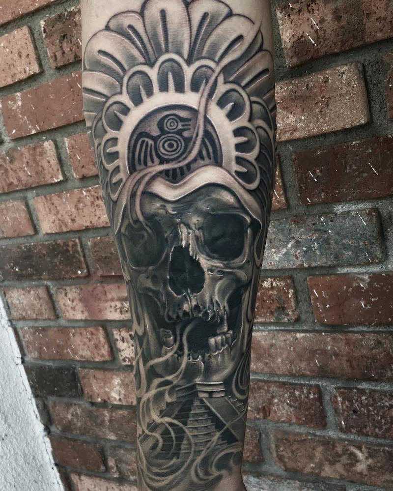 Aztec Tattoo by Manuel Valenzuela