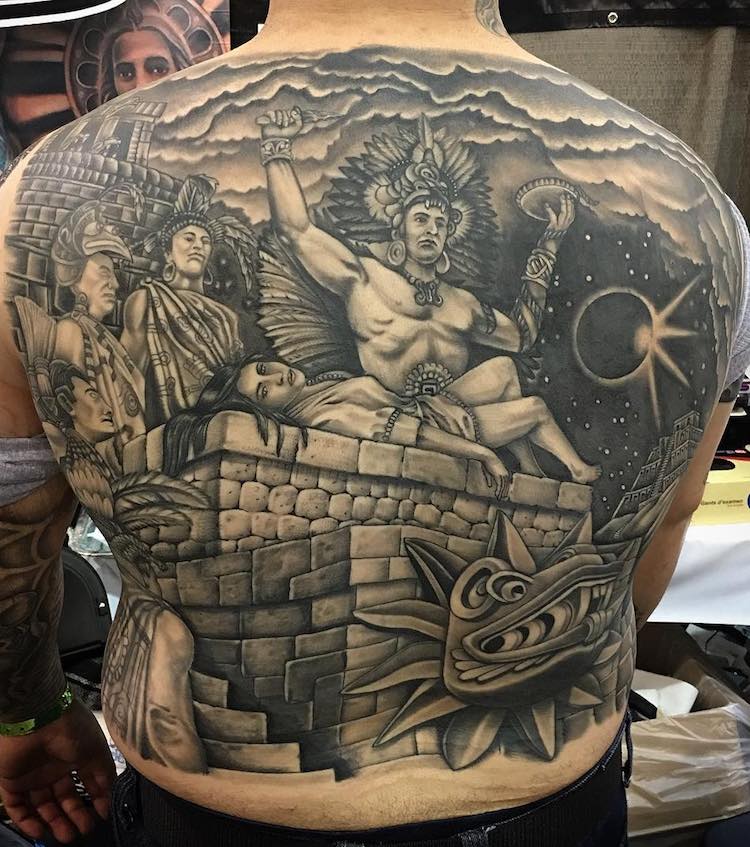 Aztec Tattoo by Rey lore Figueroa