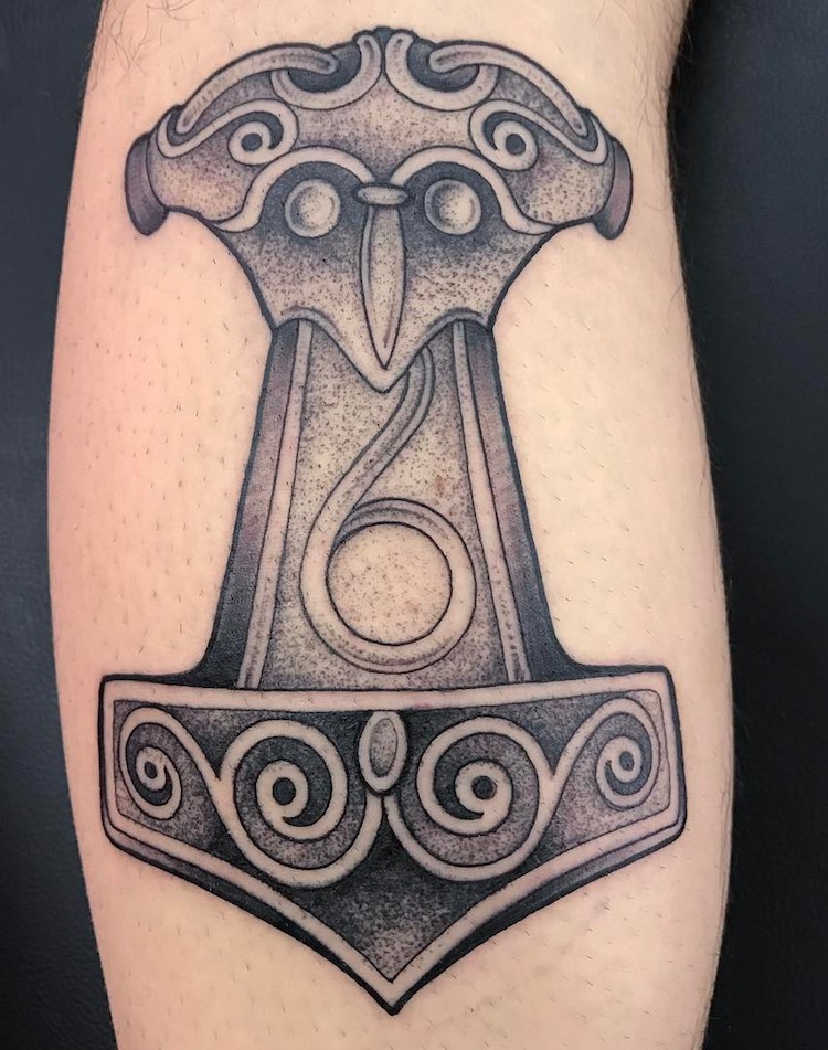 Thors Hammer Tattoo by Paulinho