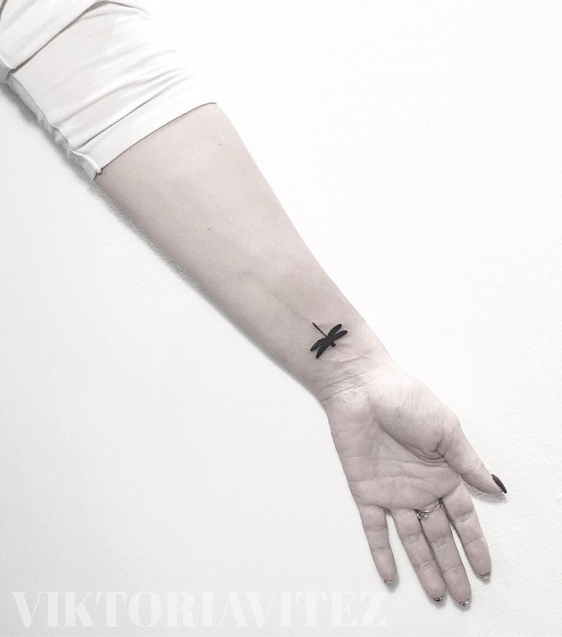 Dragonfly Small Tattoo by Viktoria Vitez