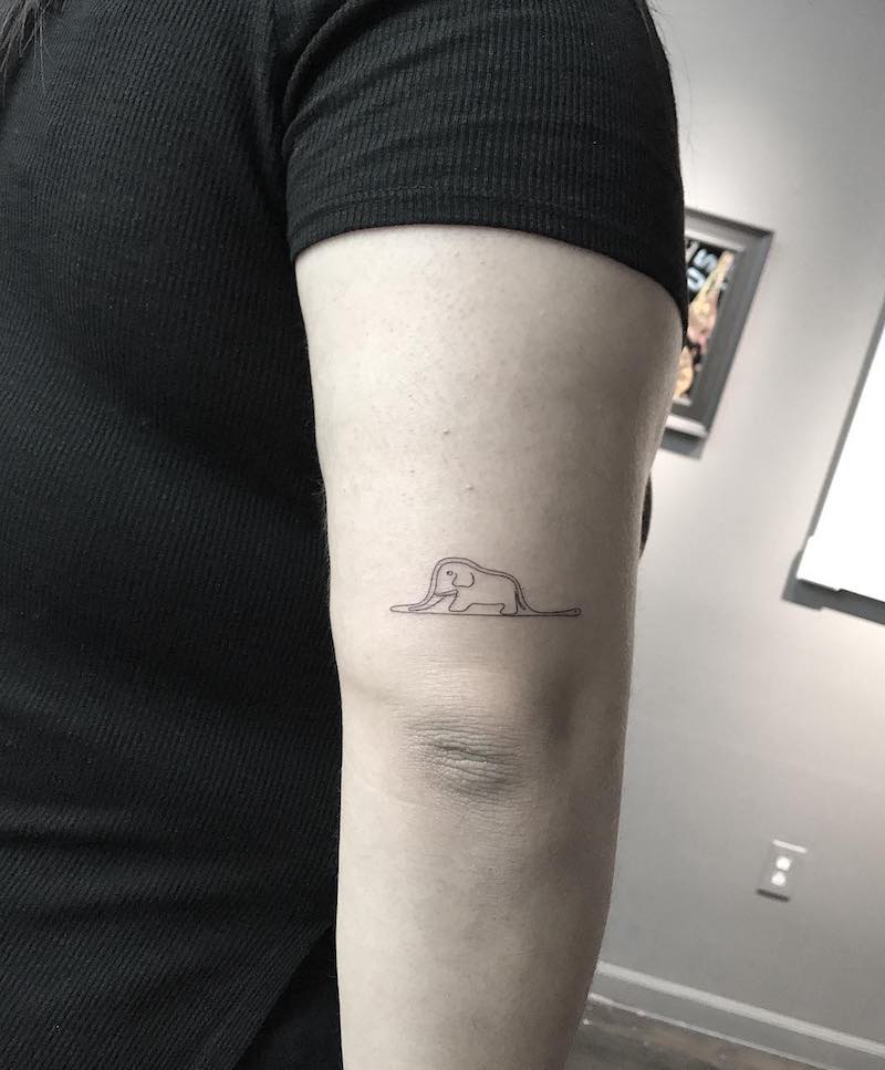 Elephant Small Tattoo by Michelle Santana