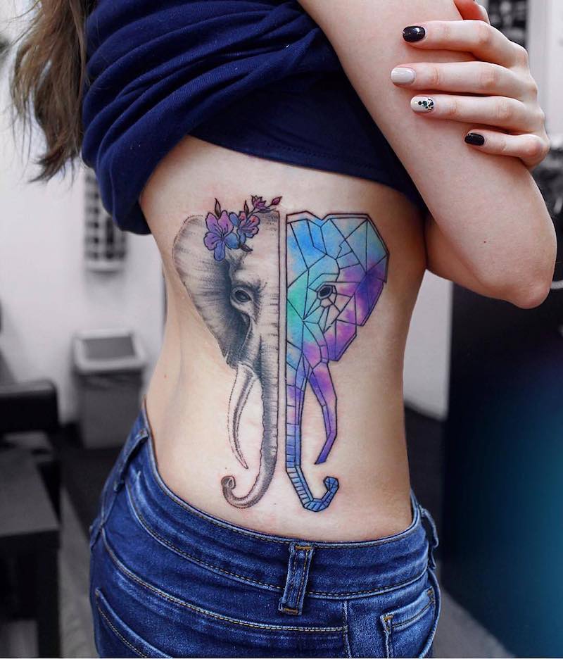 Elephant Tattoo by Anna Yershova