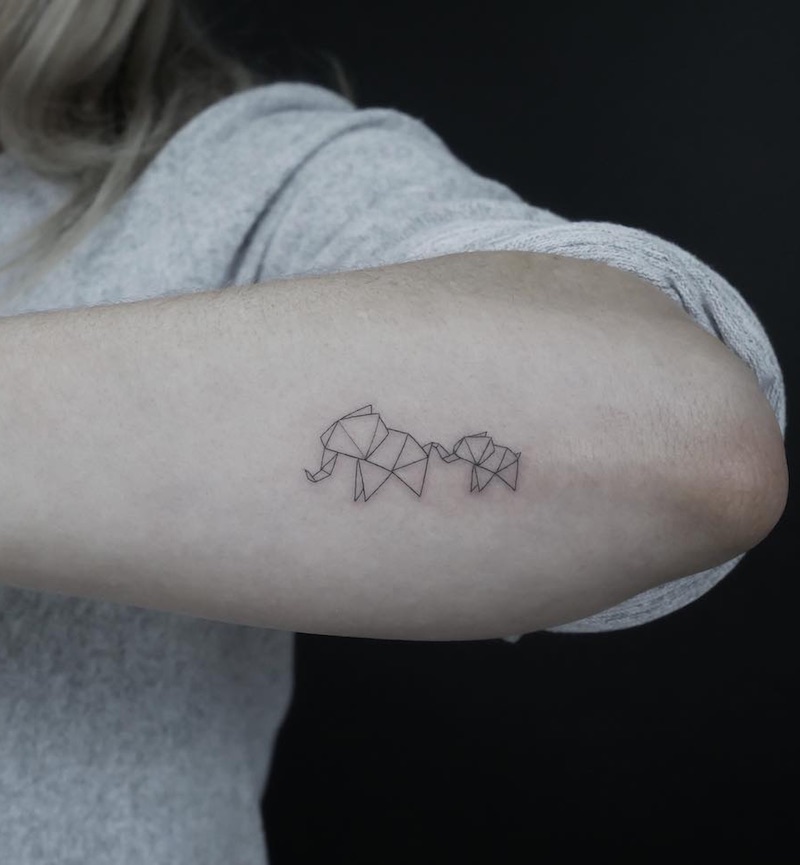 Elephant Tattoo by Jakub Nowicz