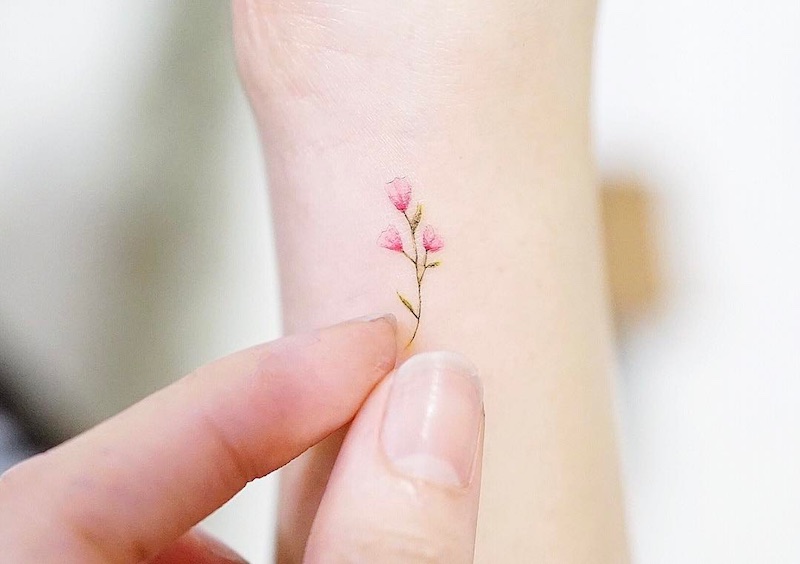 Flower Small Tattoo by Mini Lau