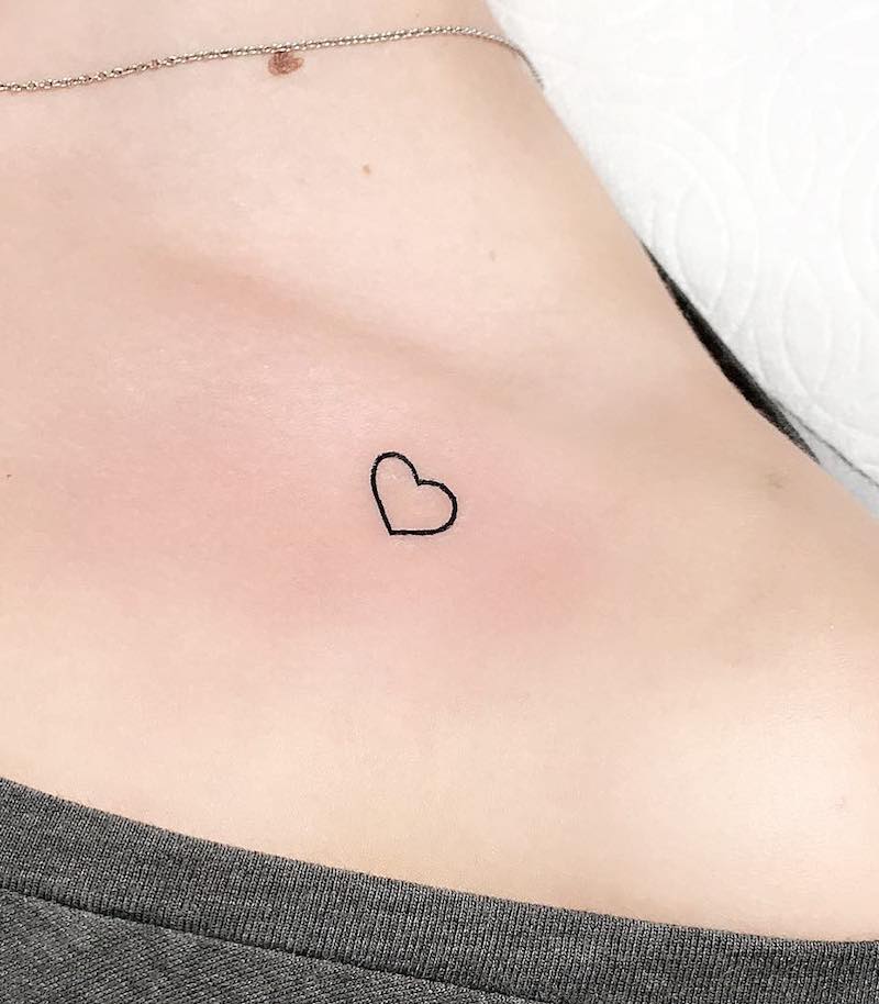 Heart Small Tattoo by Vince Espinoza
