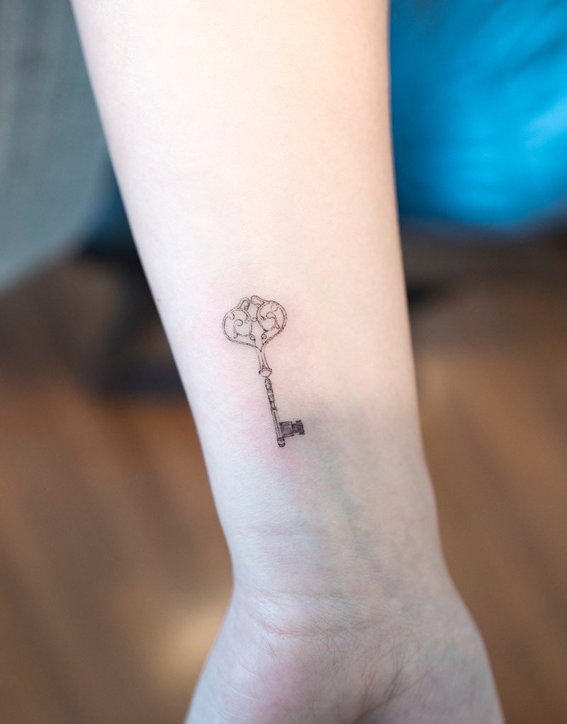 Key Small Tattoo by Hongdam