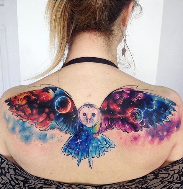 Owl Tattoo by Adrian Bascur