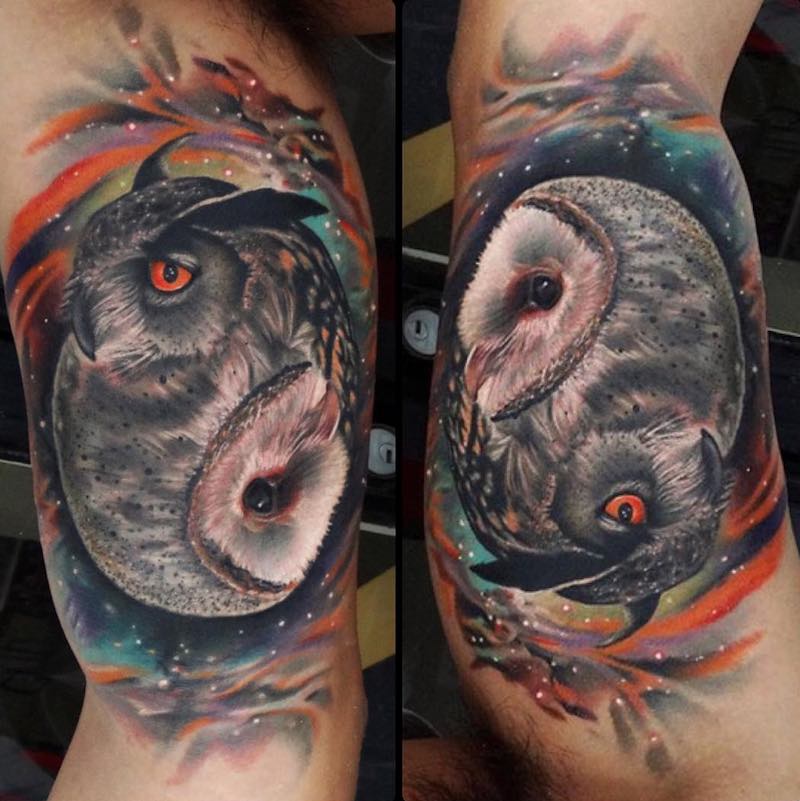 Owl Tattoo by Andrés Acosta