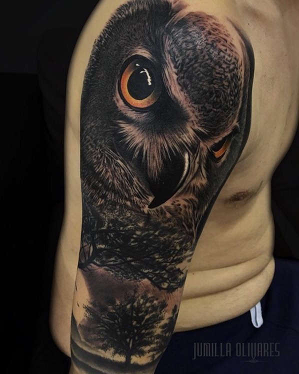Owl Tattoo by Jumilla Olivares