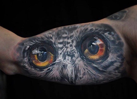 Owl Tattoo by Maris Pavlo