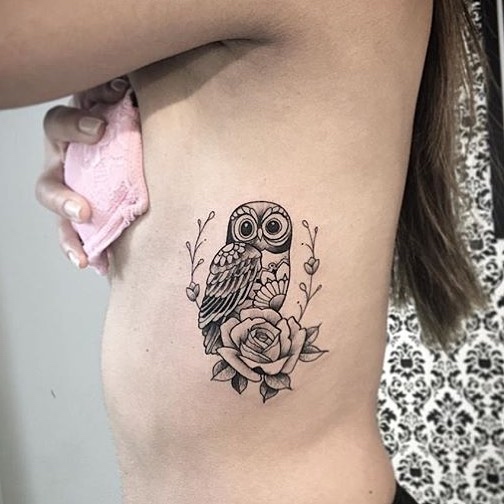 Owl Tattoo by Milton Reis