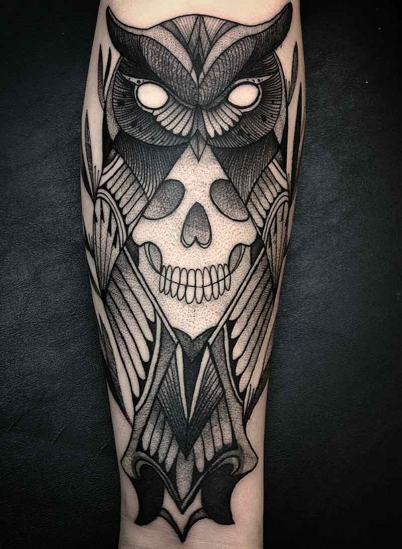 Owl Tattoo by Paco Anes