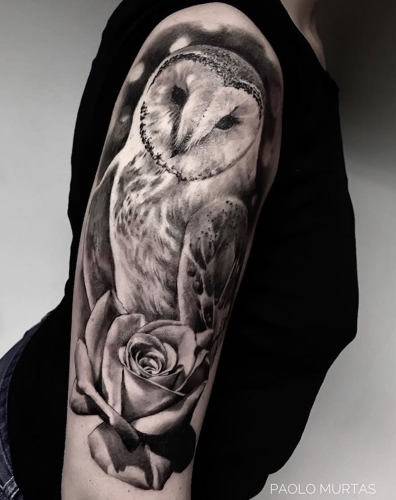 Owl Tattoo by Paolo Murtas