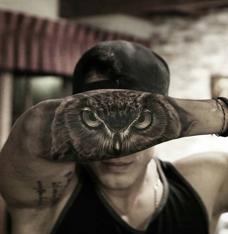 Owl Tattoo by Stefano Alcantara