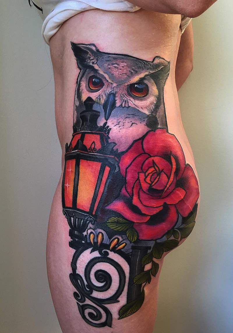 Owl Tattoo by The Witchdoctor