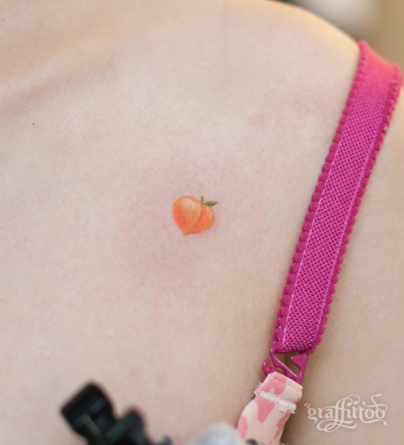 Peach Small Tattoo by Graffittoo
