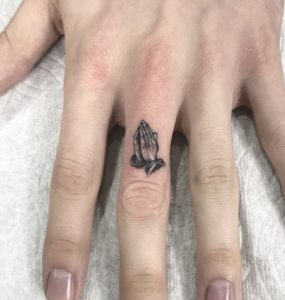 Praying Hands Small Tattoo Romeo Lacoste