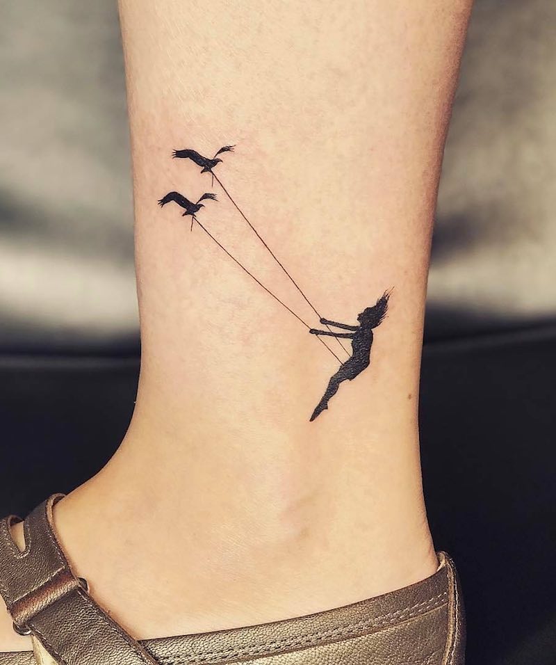 Swing Small Tattoo by Jay Shin