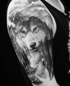 Wolf Tattoo - Jimi May