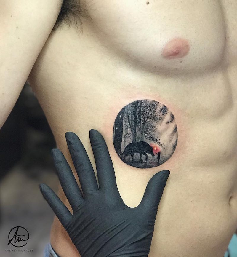 Wolf Tattoo by Andrea Morales