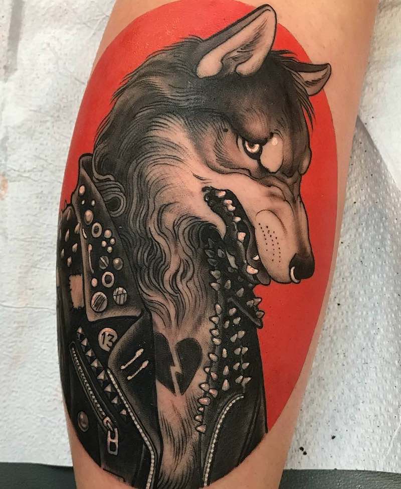 Wolf Tattoo by Chad Lenjer