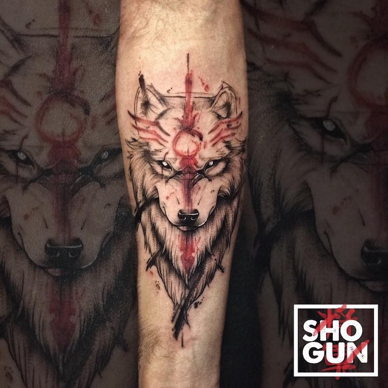 Wolf Tattoo by Diego Lemos Shogun