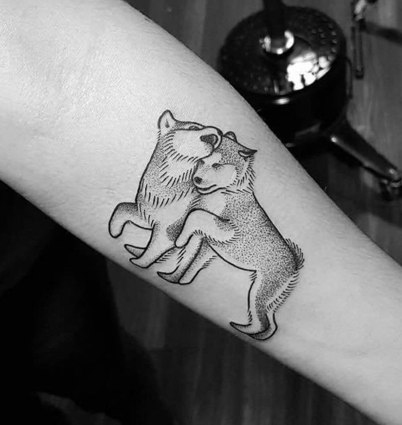 Wolf Tattoo by Ed Zlotin