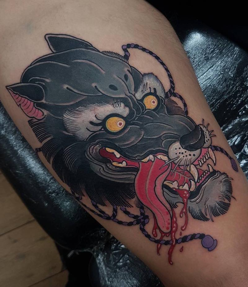 Wolf Tattoo by Elliott Wells