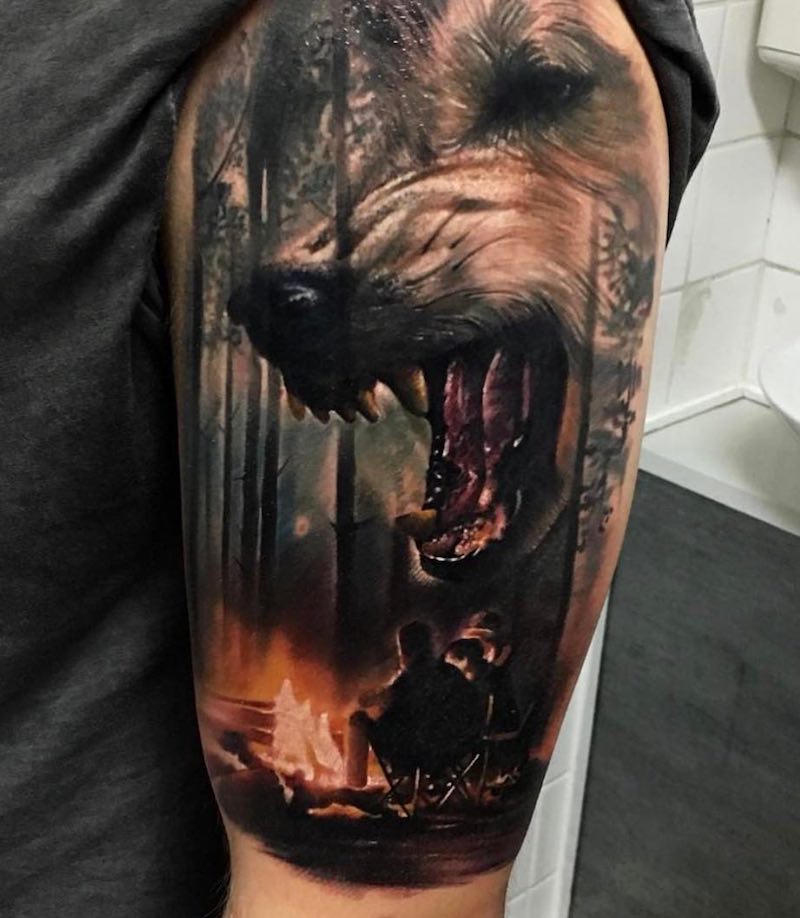 Wolf Tattoo by Goran Micic