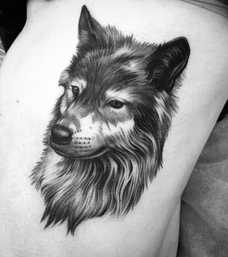 Wolf Tattoo by Jimi May