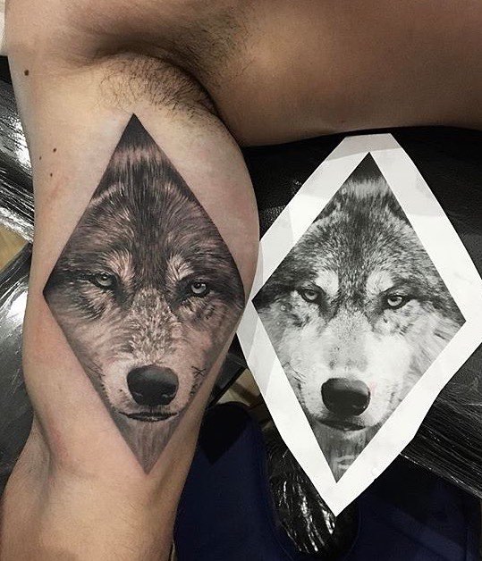 Wolf Tattoo by Kevin Breno