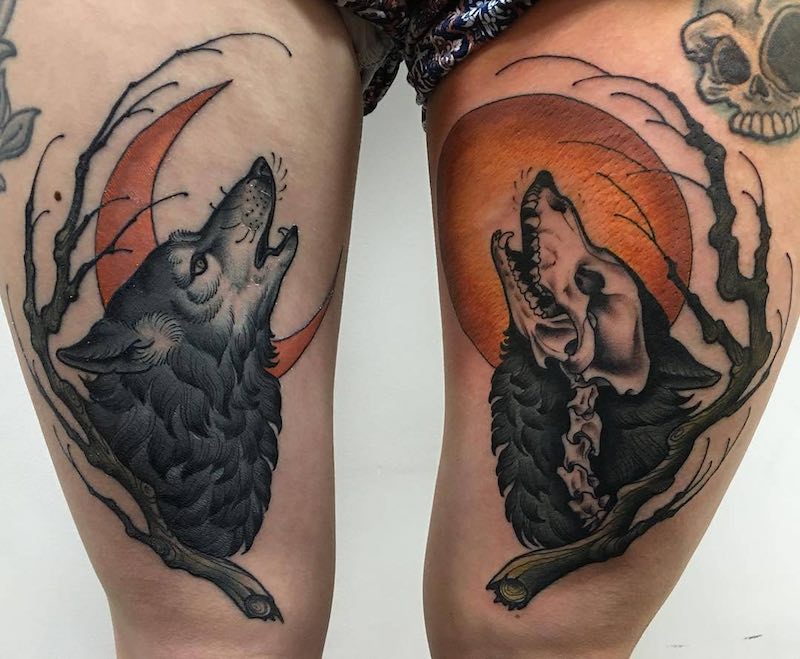 Wolf Tattoo by Matt Buck