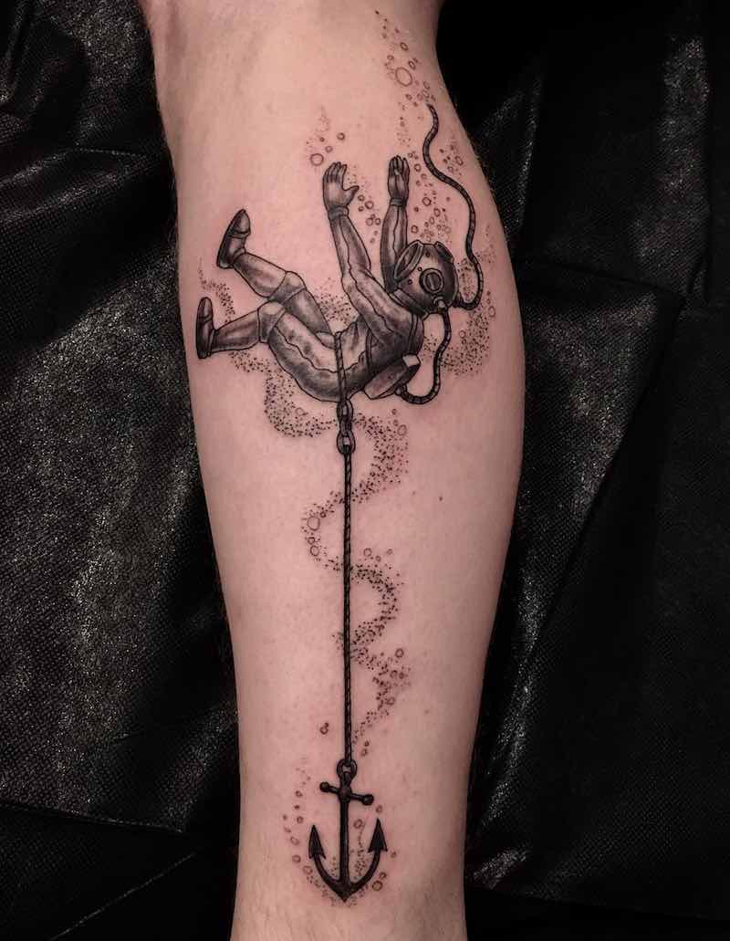 Anchor Tattoo by Adrian Gallegos