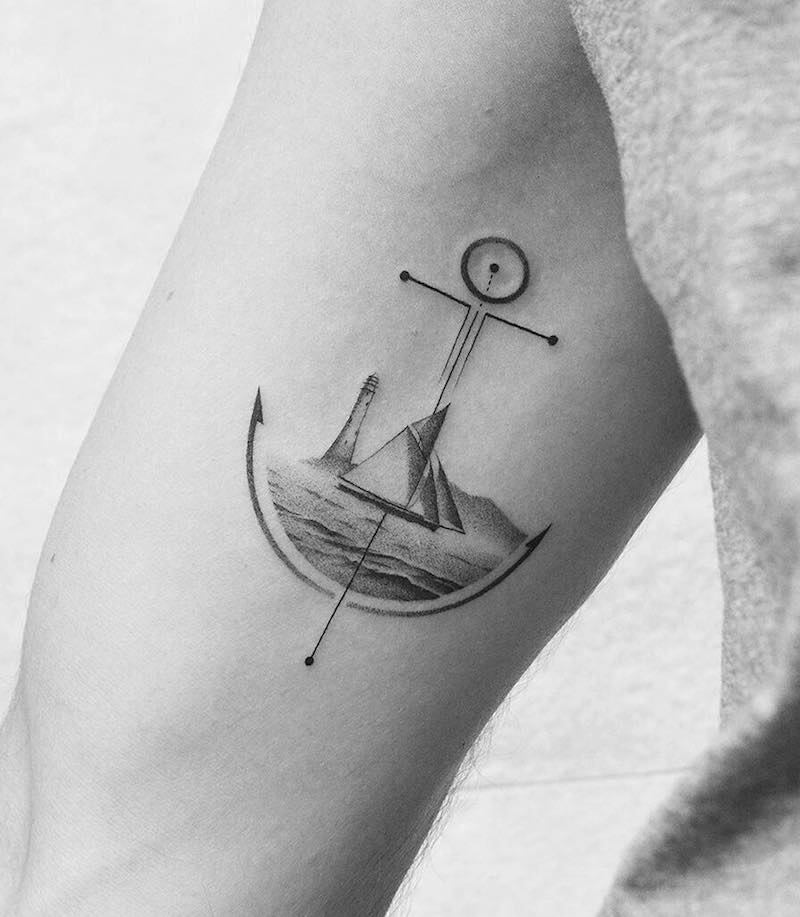 Anchor Tattoo by Amanda Piejak