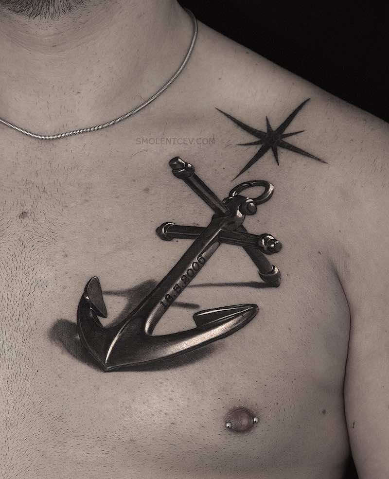 Anchor Tattoo by Andrey Smolentcev