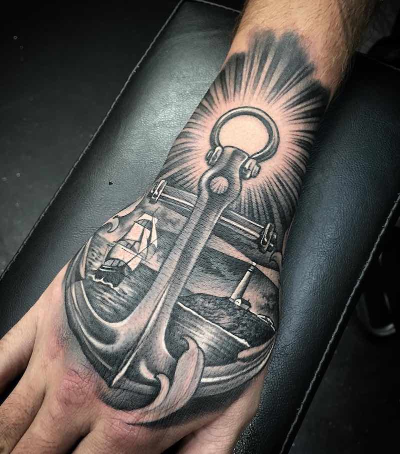 Anchor Tattoo by Justin Burnout
