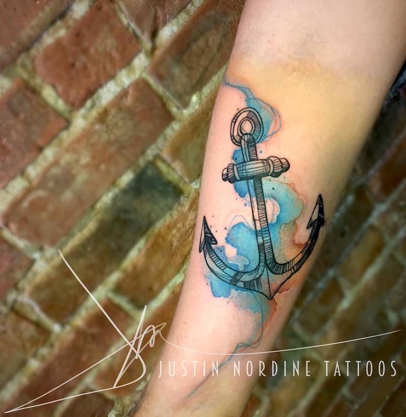 Anchor Tattoo by Justin Nordine