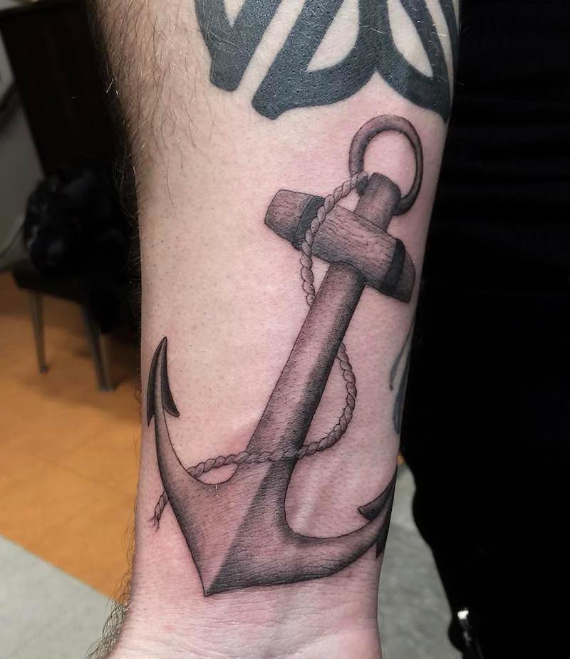 Anchor Tattoo by Max Hanson