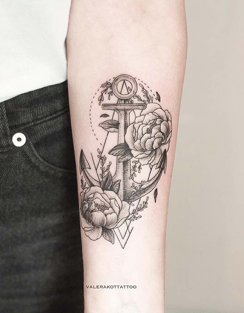Anchor Tattoo by Valera Kot